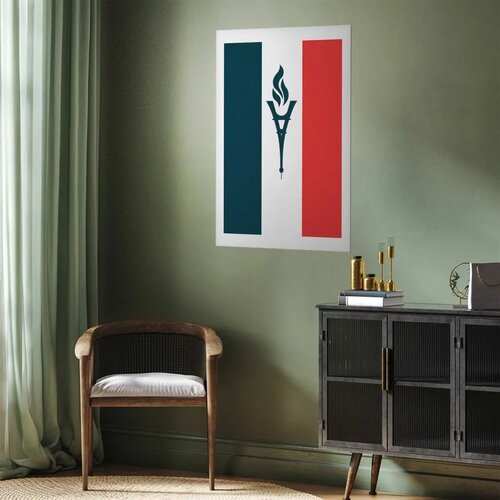  Plakat - French Flag with a Torch 60x90 Bez okvira s margom Slike