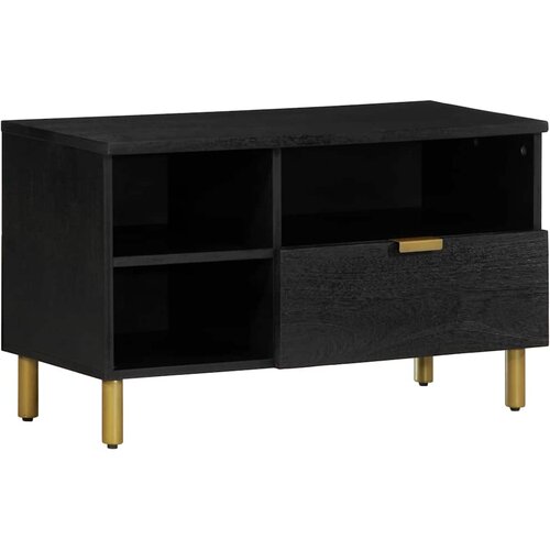 TV ormarić crni 80x33x46 cm od konstruiranog drva Cene