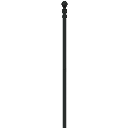  Metalno uzglavlje crno 107 cm Slike