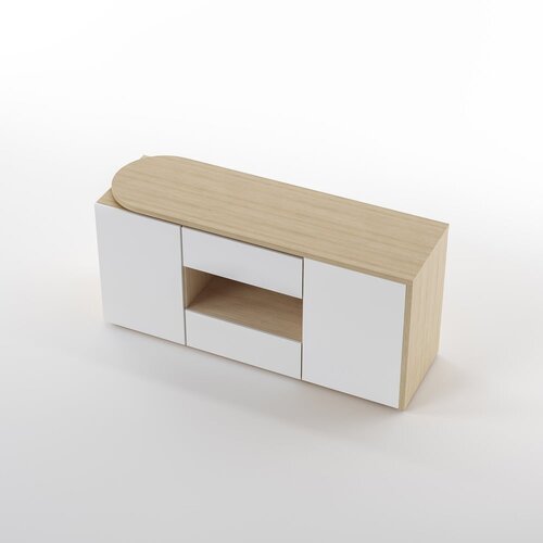 TemaHome Pisalna miza z mizno plo&amp;scaron;čo v hrastovem dekorju 48x159 cm Tango &amp;ndash; Slike
