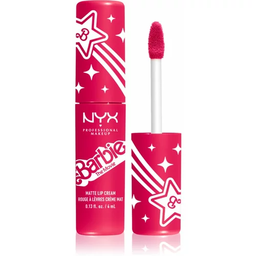 NYX Professional Makeup Barbie Smooth Whip Matte Lip Cream mat tekoča šminka odtenek 02 Perfect Day Pink 4 ml
