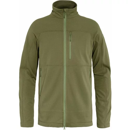 Fjällräven Majica s kapuljačom na otvorenom Abisko Lite Fleece Jacket M Green S
