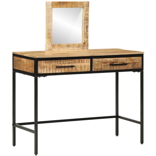 vidaXL Toaletni Stol 100x40x75/120 cm Čvrsta Drva Grubo Mango Cijene