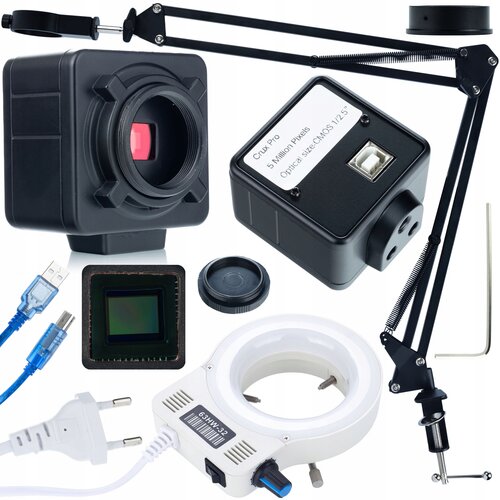 Rosfix SET NOSILEC ZA MIKROSKOP ODM-180X + LED OSVETLJEVALEC 32X + KAMERA KMCP-HDMI-USB 5MP | C-MOUNT, 2K, USB, (5000062218) Cene