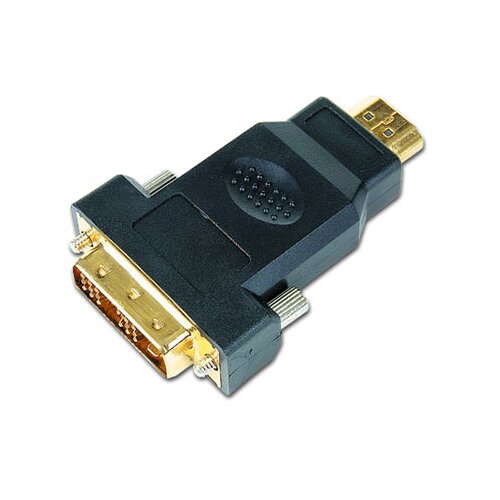  HDMI adapter GEMBIRD A-HDMI-DVI-1, HDMItoDVI M-M gold conn. bulk Slike