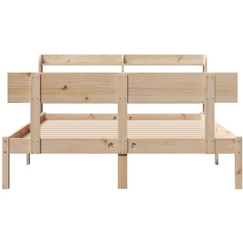 vidaXL Posteljni okvir brez vzmetnice 160x200 cm trdna borovina Cene