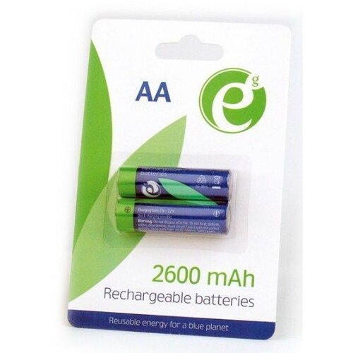 Gembird Ni-MH rechargeable AA batteries, 2600mAh, 2pcs blister pack Cijene