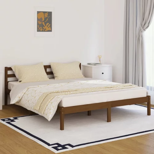 vidaXL 810443 Bed Frame Solid Wood Pine 160x200 cm Honey Brown
