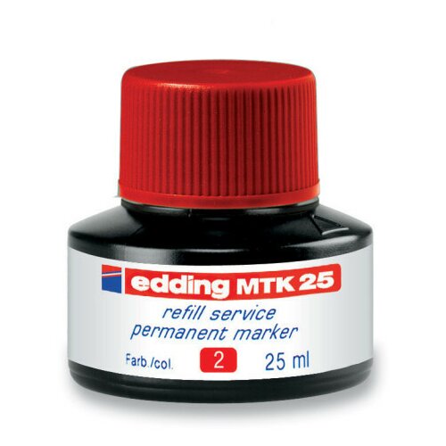 Edding refil za permanent markere E-MTK 25, 25ml crvena ( 08MM01D ) Slike