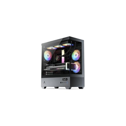 Spire Gaming Case U30P, 3xRGBVGA: 400mm, CPU Cooler: 165mmRadiator: 280mm, Temperature Display Cijene