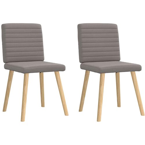 Maison Chic Jedilni stoli - Vzorci stoli 2 kosa taupe blago A492, (22032507) Cene
