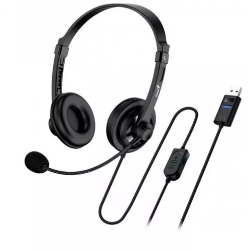 Genius HS-230U Black, USB-C, slusalice sa micr. Slike