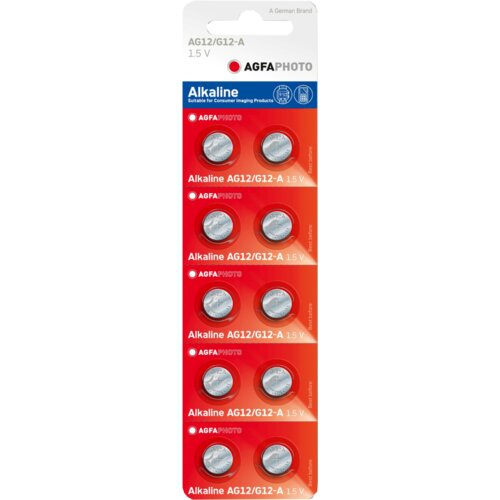 Agfa Baterija Alkalna LR43/AG12, 1.5V Dugmasta, Blister 10 Kom., AF AG12 Cijene