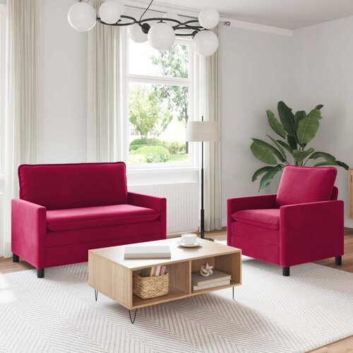  Set sofe 2 kom. Vinska crvena Bar&scaron;un - boja crnog vina 1-sjedalo (60 cm) +2-sjedalo (110 cm) Cijene