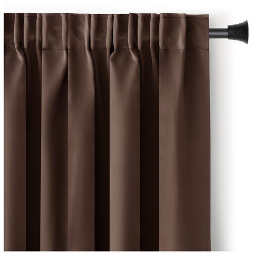 Restilo Rjava zatemnitvena izolacijska zavesa 140x245 cm Pleat &amp;ndash; Slike