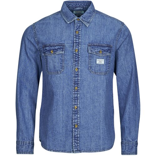 Guess Srajce z dolgimi rokavi REGULAR LS DENIM SHIRT Modra Cene