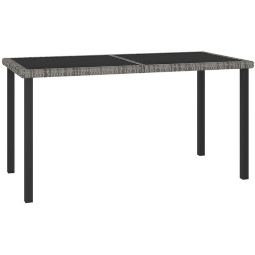  Vrtni blagovaonski stol sivi 140 x 70 x 73 cm od poliratana Cijene
