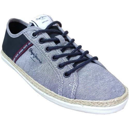 PepeJeans Nizke superge Maui tape chambray Modra Cene
