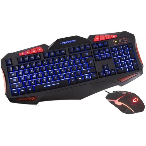 Esperanza i miš gaming ESPERANZA SHELTER, USB, multicolor illuminated, multimedia, US layout, EGK3000 Cijene