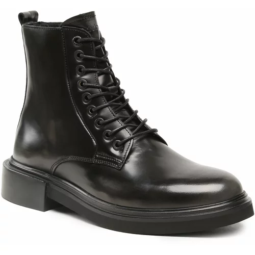 Calvin Klein Zimski škornji Lace Up Boot HM0HM01028 Black/Magnet 0GM