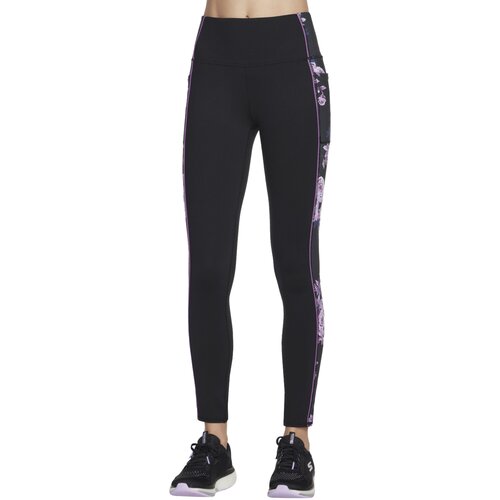Skechers Pajkice GO Stretch Winter Bloom Legging Črna Slike