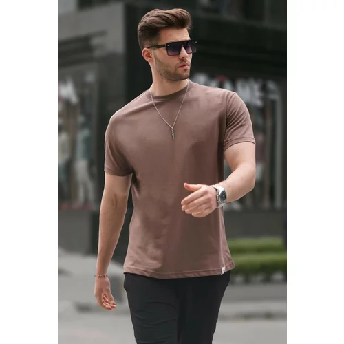 Madmext T-Shirt - Brown - Regular fit