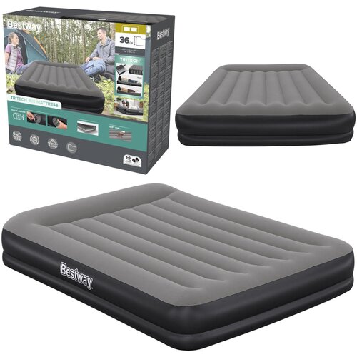  Madrac na napuhavanje Tritech Air 203x152cm Bestway 671BU - sivi Cene