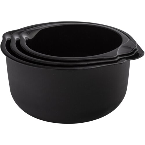Altom design set 3 plastične zdjele - crna Cijene