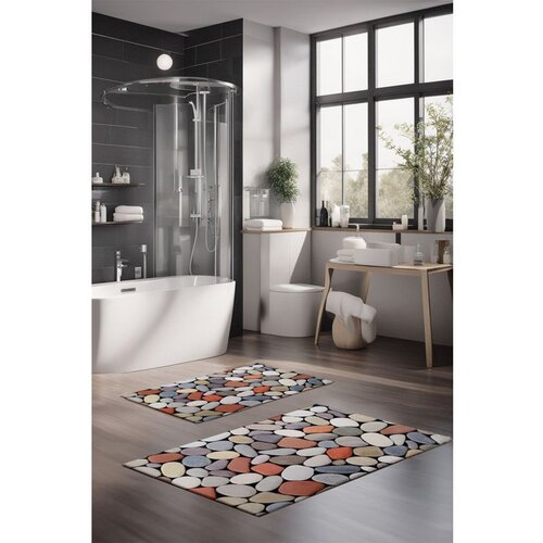  CT-5199 multicolor bathmat set (2 pieces) Cene