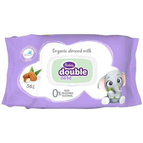 Violeta otroški vlažilni robčki almond 56 kosov Cene
