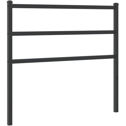 Maison Chic kovinsko posteljno vzglavje - vzglavna omarica - nočna omarica črno 107 cm, (21705172) Cene