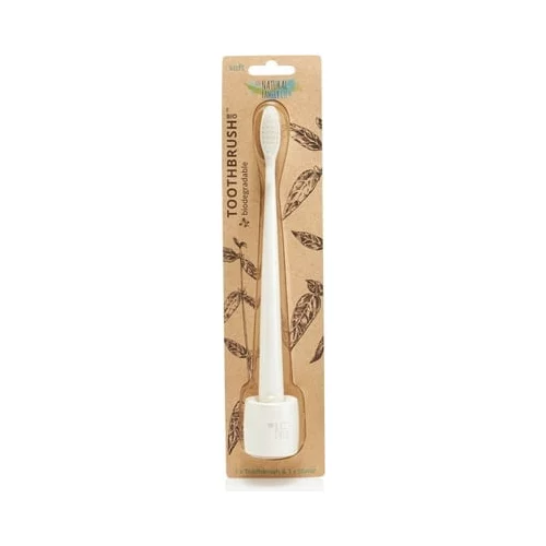Natural Family CO. Bio Toothbrush & Stand - Ivory Desert