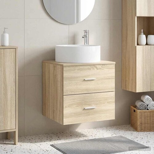  Umivaonik s policom Hrast sonoma 49,5 x 44,5 x 65,5 cm Cene