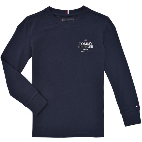 Tommy Hilfiger TH LOGO PUFF PRINT REG TEE LS Plava Slike