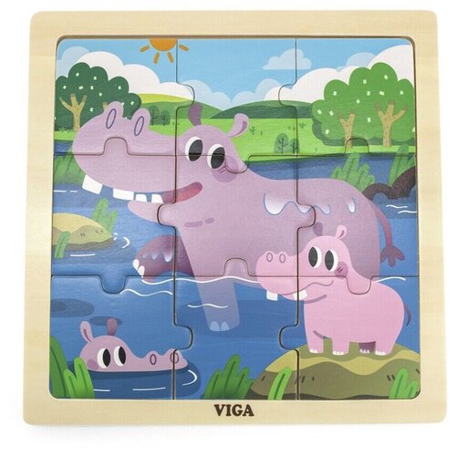 Viga drvo Igračka Master drvene puzle hippo 9kom.,&Scaron;arena Cijene