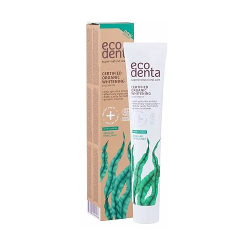 Ecodenta Organic Spirulina Whitening zobna pasta z belilnim učinkom s spirulino 75 ml poškodovana škatla