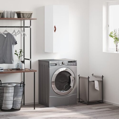 The Living Store Stenska omarica bela 34,5x34x90 cm - Stenska Omarica, (21430468) Slike