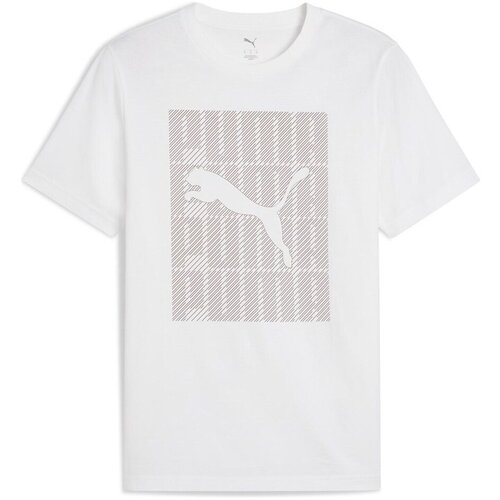 Puma Majice s kratkimi rokavi Graphics Wording Bela Slike