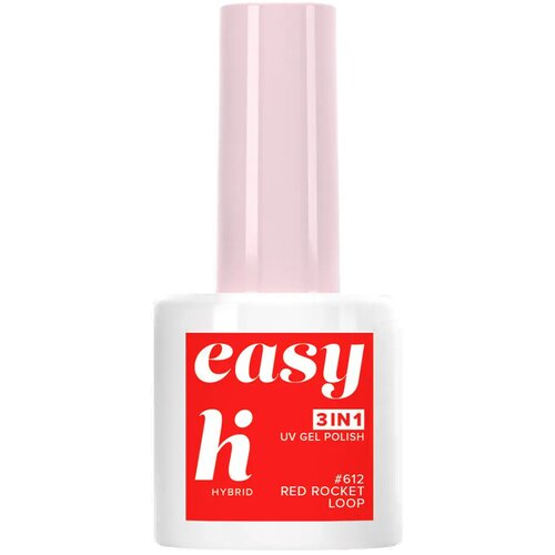 Hi Hybrid 3u1 UV gel lak &amp;ndash; red rocket Loop #612 Slike