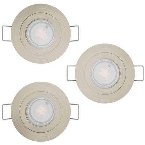 Eglo 902239 - KOMPLET 3x LED kupatilsko ugradno svetlo BARRANCO 1xGU10/4,5W/230V IP44 hrom Slike