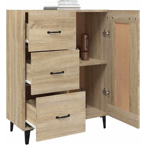  Komoda boja hrasta sonome 69,5x34x90 cm od konstruiranog drva Slike