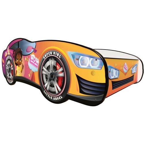 Racing Car dečiji krevet trkački auto girl bella 160x80cm šareni Slike