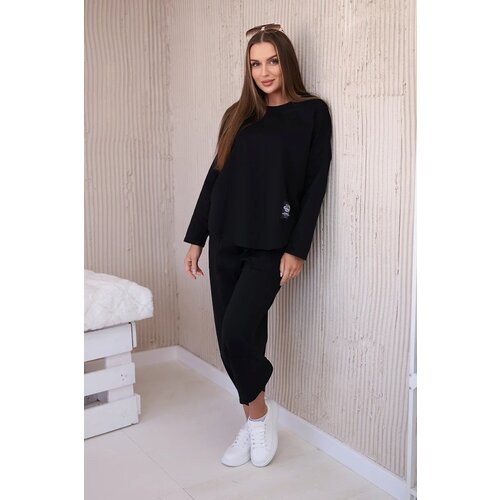 Kesi Set of sweatshirt and pants punto Black Cene