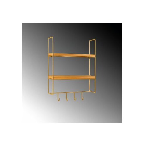 Hanah home Zidna polica, 58x42x15cm, Crna Slike