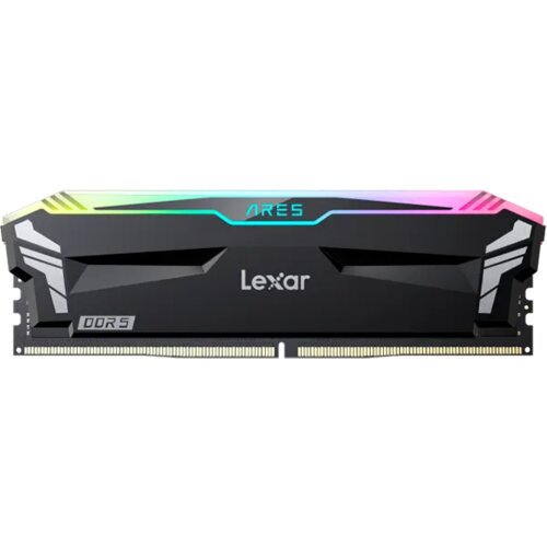Lexar 32GB Kit (2x16GB) Ares DDR5 6000 CL32 1.35V heatsink, Non-RGB lighting, Dual pack, Black Color Cene
