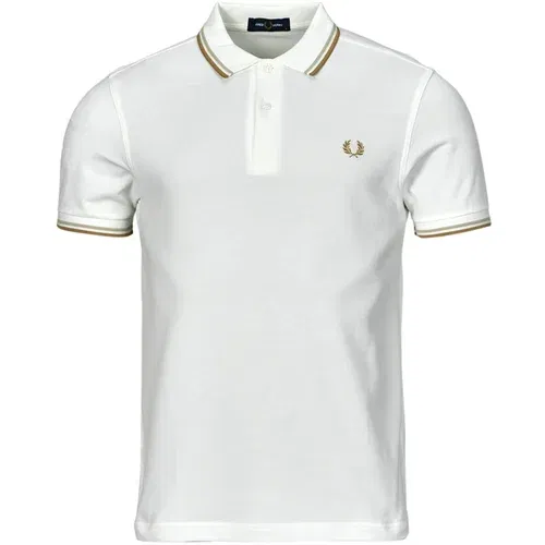 Fred Perry TWIN TIPPED SHIRT Bijela