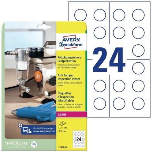  Etikete zweckform kontrolne anti tamper fi 30 l7806 ZWECKFORM Cene
