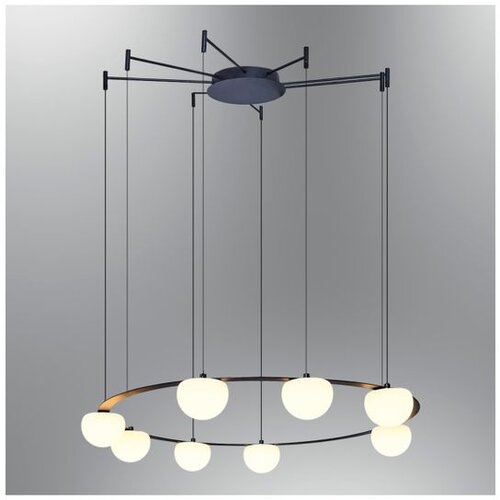 Opviq luster Sonic 2846-8A, LED 50 W, crni Cene