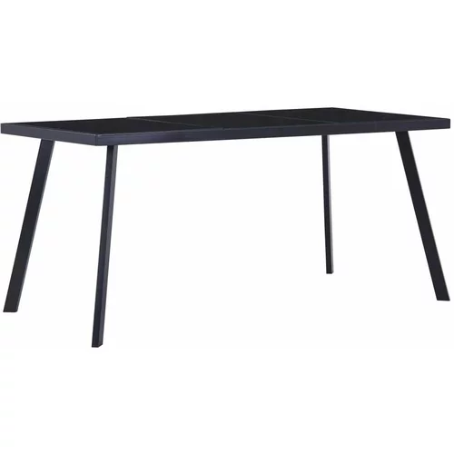  Jedilna miza črna 180x90x75 cm kaljeno steklo, (20711128)