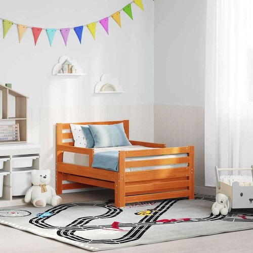  Produživi krevet za djecu Vo&amp;scaron;tano smeđa 80 x 130 / 165 / 200 cm Slike